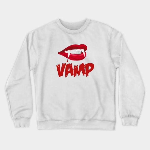 Vamp Teeth Crewneck Sweatshirt by WikiDikoShop